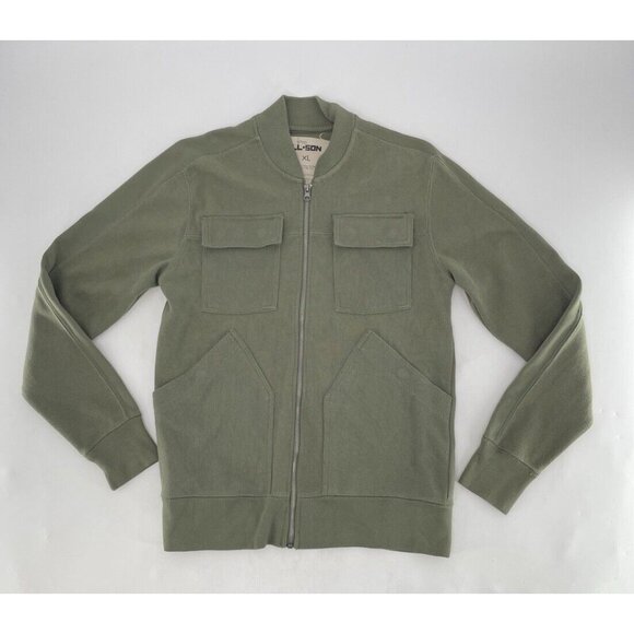 All-Son Brand Men’s Olive Green Military Style Jacket Size Small Normcore Preppy - Picture 1 of 10